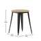 Flash Furniture 23.75 RD Dining Table Brown Poly Top/Black Frame JJ-T14623-60-BRBK-GG - alternate 6